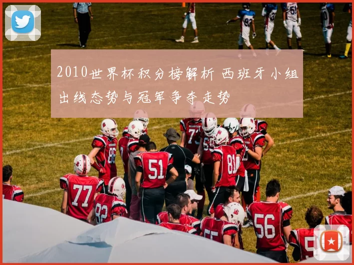 2010世界杯积分榜解析 西班牙小组出线态势与冠军争夺走势